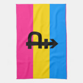 Linge De Cuisine Drapeau de fierté pansexuelle (Vertical)
