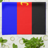 Linge De Cuisine Drapeau de fierté polyamoureuse (Plié)
