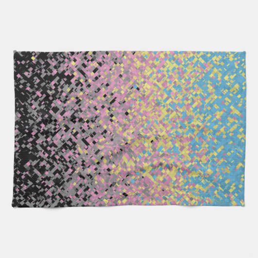Linge De Cuisine Drapeau de fierté polygender pixelisé funky tripan (Horizontal)