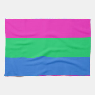 Linge De Cuisine Drapeau de fierté polysexuelle