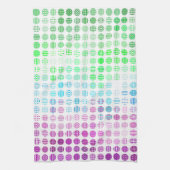 Linge De Cuisine Drapeau de fierté Toric abstrait boho éclectique G (Vertical)
