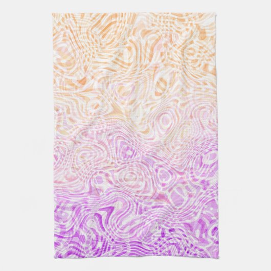 Linge De Cuisine Drapeau de fierté Trixic Abstrait Bohème Squiggly (Vertical)