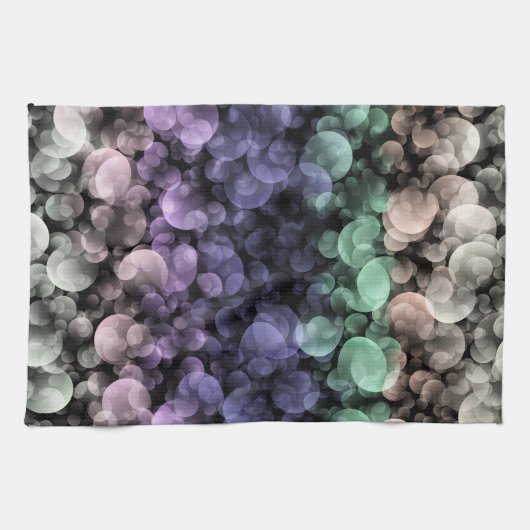 Linge De Cuisine Drapeau de fierté Uingender Boho Groovy Bulles Écl (Horizontal)