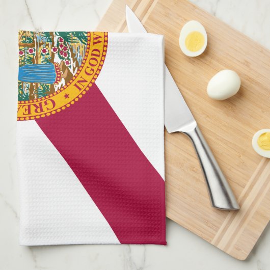 Linge De Cuisine Drapeau de Floride (Quart Plié)