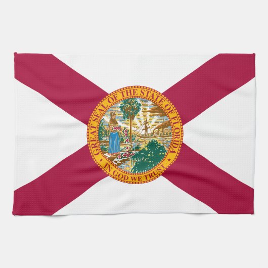 Linge De Cuisine Drapeau de Floride (Horizontal)