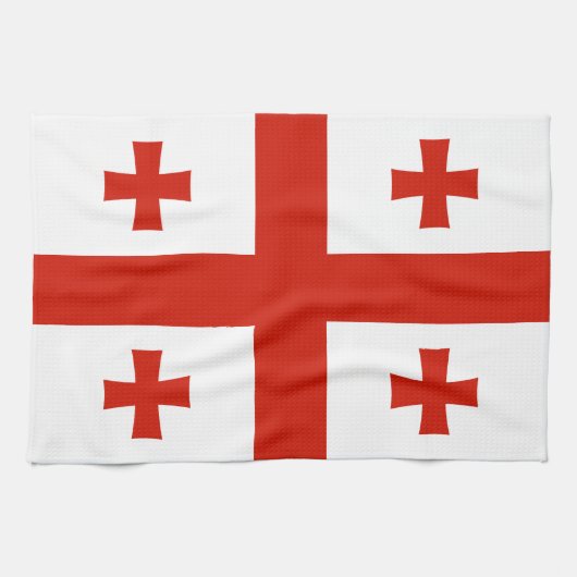 Linge De Cuisine Drapeau de Géorgie (Horizontal)