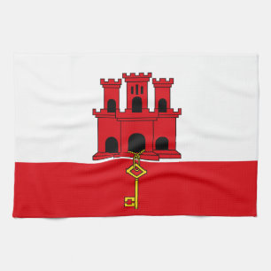 Linge De Cuisine Drapeau de Gibraltar