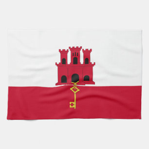 Linge De Cuisine Drapeau de Gibraltar