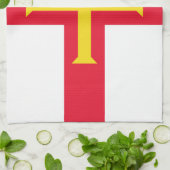 Linge De Cuisine Drapeau de Guernesey (Plié)