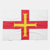 Linge De Cuisine Drapeau de Guernesey (Horizontal)