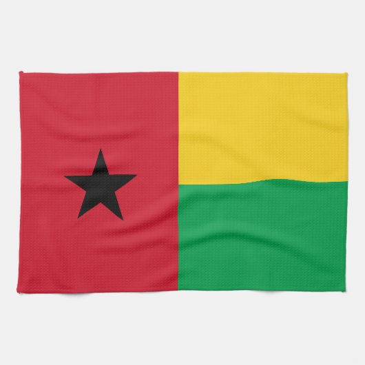 Linge De Cuisine Drapeau de Guinée-Bissau (Horizontal)