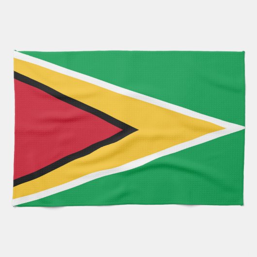 Linge De Cuisine Drapeau de Guyana (Horizontal)