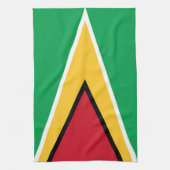 Linge De Cuisine Drapeau de Guyana (Vertical)