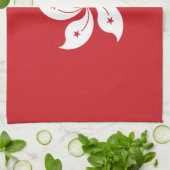 Linge De Cuisine Drapeau de Hong Kong (Plié)