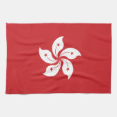 Linge De Cuisine Drapeau de Hong Kong (Horizontal)
