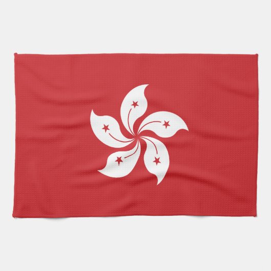 Linge De Cuisine Drapeau de Hong Kong (Horizontal)