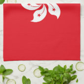 Linge De Cuisine Drapeau de Hong Kong (Plié)