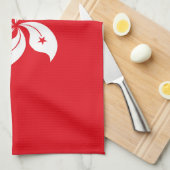 Linge De Cuisine Drapeau de Hong Kong (Quart Plié)