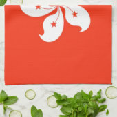 Linge De Cuisine Drapeau de Hong Kong (Plié)