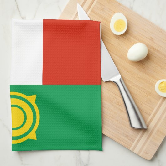 Linge De Cuisine Drapeau de Khakassie (Quart Plié)