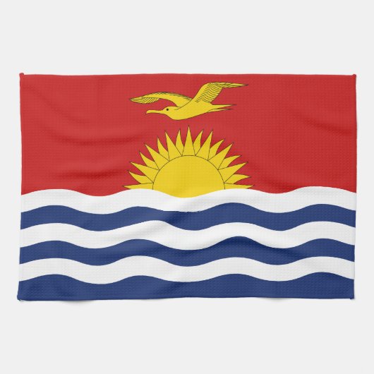 Linge De Cuisine Drapeau de Kiribati (Horizontal)