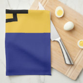 Linge De Cuisine Drapeau de la Barbade (Quart Plié)