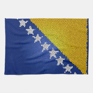 Linge De Cuisine Drapeau de la Bosnie-Herzégovine Décoration de cui