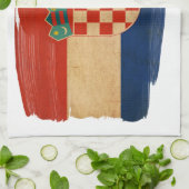 Linge De Cuisine Drapeau de la Croatie (Plié)