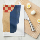 Linge De Cuisine Drapeau de la Croatie (Quart Plié)