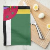Linge De Cuisine Drapeau de la Dominique (Quart Plié)