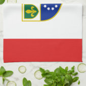 Linge De Cuisine Drapeau de la Fédération de Bosnie (Plié)