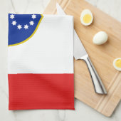 Linge De Cuisine Drapeau de la Fédération de Bosnie (Quart Plié)
