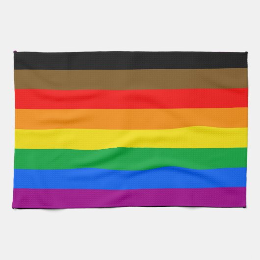 Linge De Cuisine Drapeau de la fierté arc-en-ciel de Philly (Horizontal)