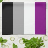 Linge De Cuisine Drapeau de la fierté asexuelle (Plié)