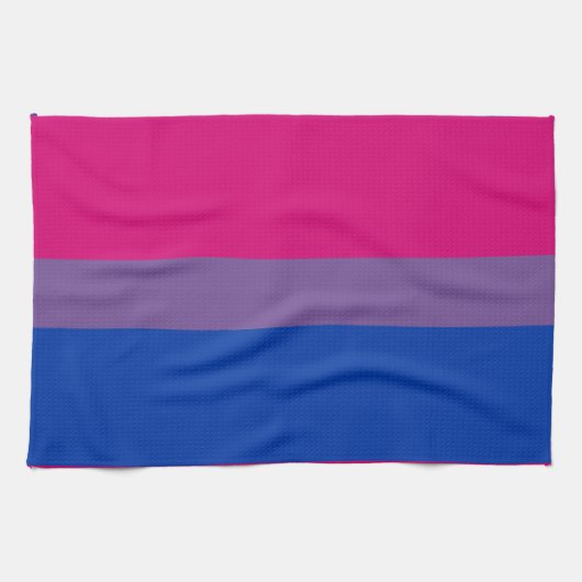 Linge De Cuisine Drapeau de la fierté bisexuelle (Horizontal)