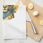 Linge De Cuisine Drapeau de la fierté du léopard arc-en-ciel Design (Quart Plié)