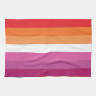 Linge De Cuisine Drapeau de la fierté lesbienne