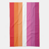 Linge De Cuisine Drapeau de la fierté lesbienne (Vertical)