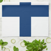 Linge De Cuisine Drapeau de la Finlande (Plié)
