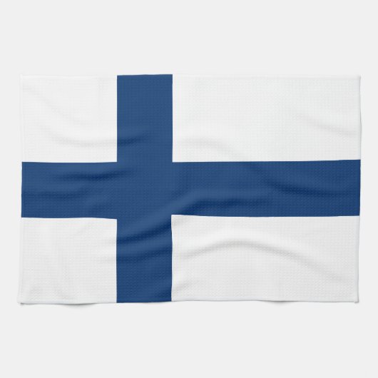 Linge De Cuisine Drapeau de la Finlande (Horizontal)