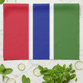 Linge De Cuisine Drapeau de la Gambie (Plié)