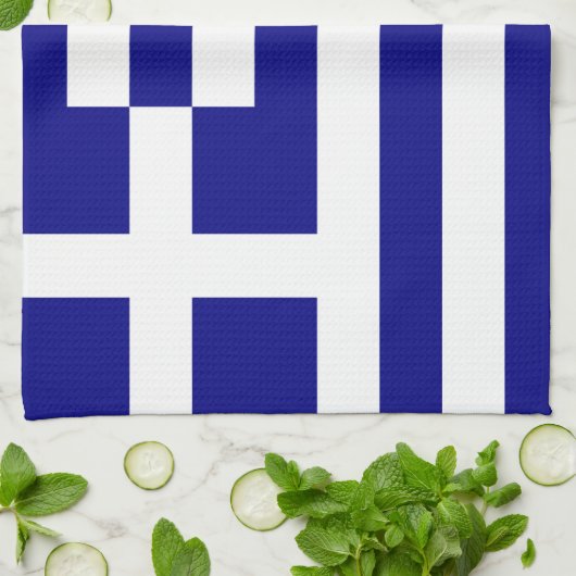 Linge De Cuisine Drapeau de la Grèce (Plié)