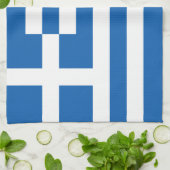 Linge De Cuisine Drapeau de la Grèce (Plié)