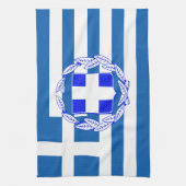Linge De Cuisine Drapeau de la Grèce (Vertical)