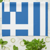 Linge De Cuisine Drapeau de la Grèce Drapeau grec (Plié)
