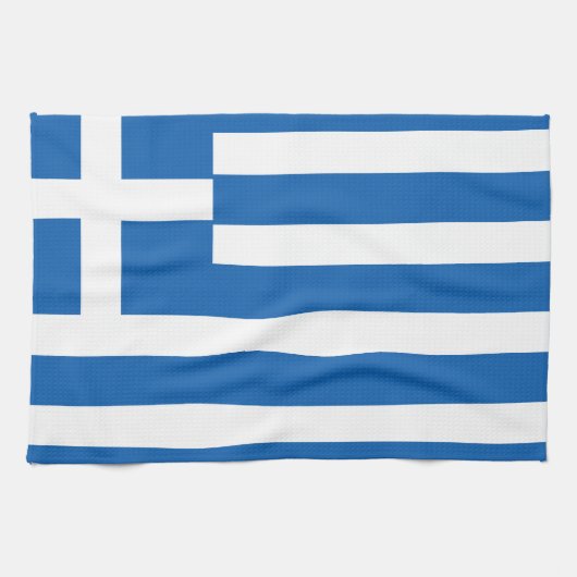 Linge De Cuisine Drapeau de la Grèce Drapeau grec (Horizontal)