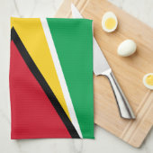 Linge De Cuisine Drapeau de la Guyane (Quart Plié)