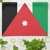 Linge De Cuisine Drapeau de la Jordanie (Plié)