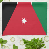 Linge De Cuisine Drapeau de la Jordanie (Plié)
