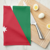 Linge De Cuisine Drapeau de la Jordanie (Quart Plié)